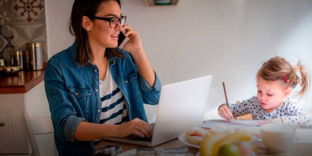 How to reconcile the home office with the children at home?